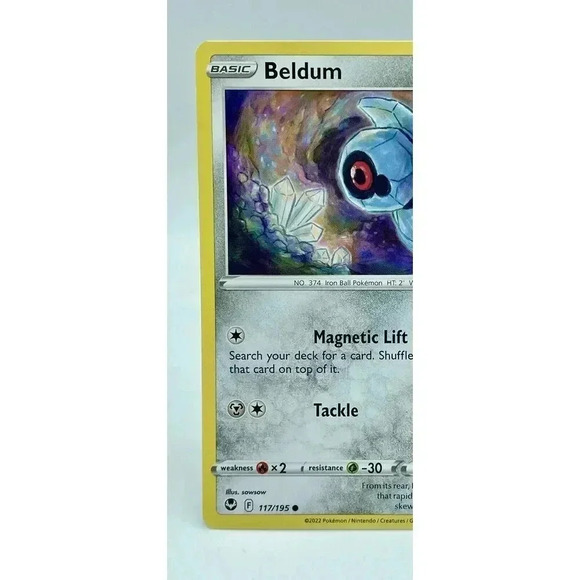 Beldum 117/195 Common Silver Tempest Non Holo Pokemon TCG Mint Unplayed - Picture 2 of 6